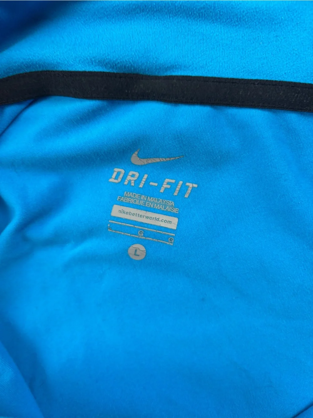 NIKE Women’s Dri-Fit Blue 1/4 Zip Nike Element Athletic Shirt size: Large